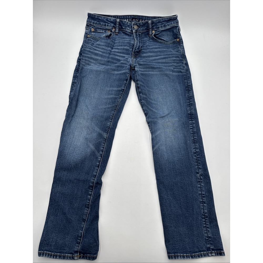 American Eagle Original Straight Jeans Men's Size 32x30 Blue Denim Medium Wash